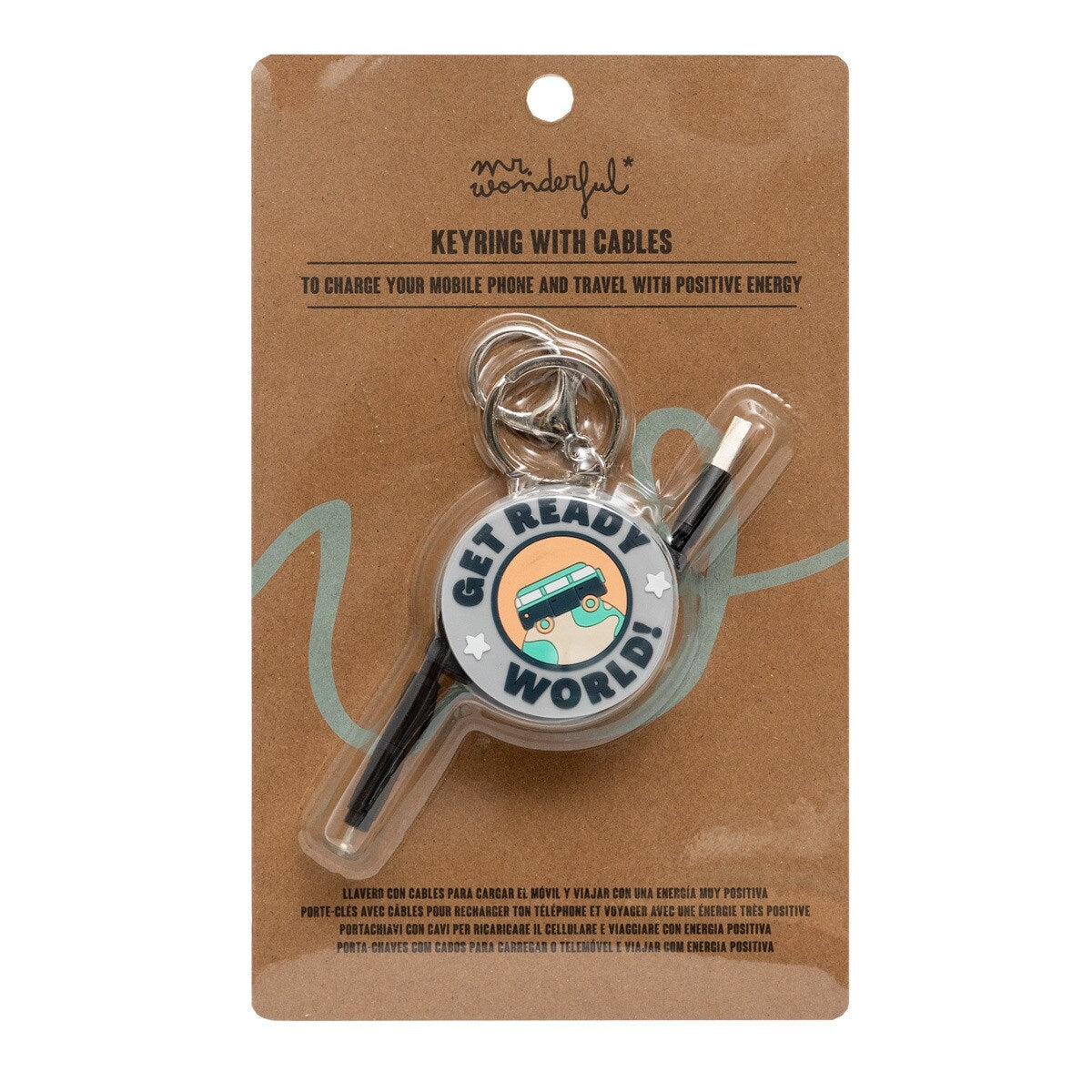 Porta-chaves com Cabo Carregador - Mr Wonderful