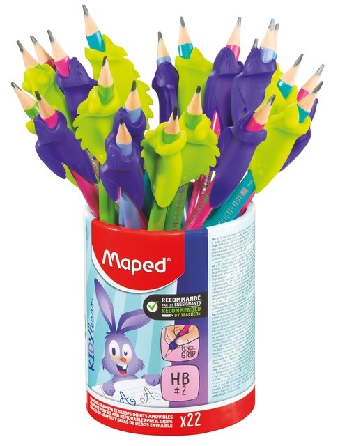 Lápis Grafite Maped c/borracha e suporte dedo