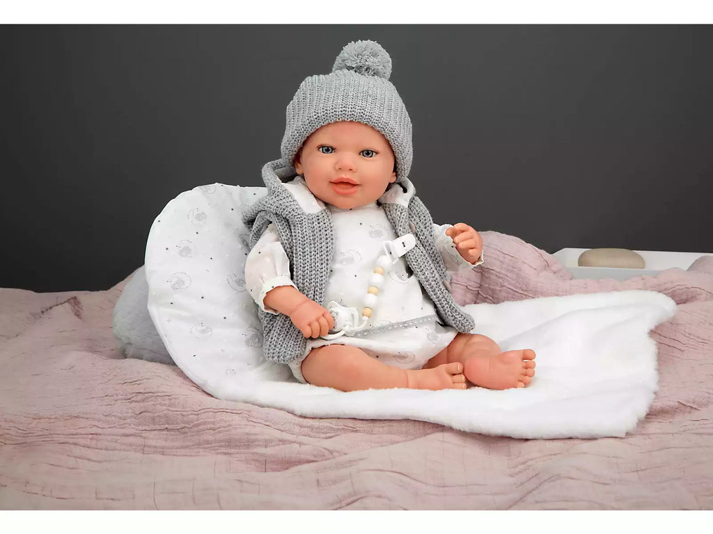Boneca Bebé Reborn Daniela de 45 cm com Almofada - Arias