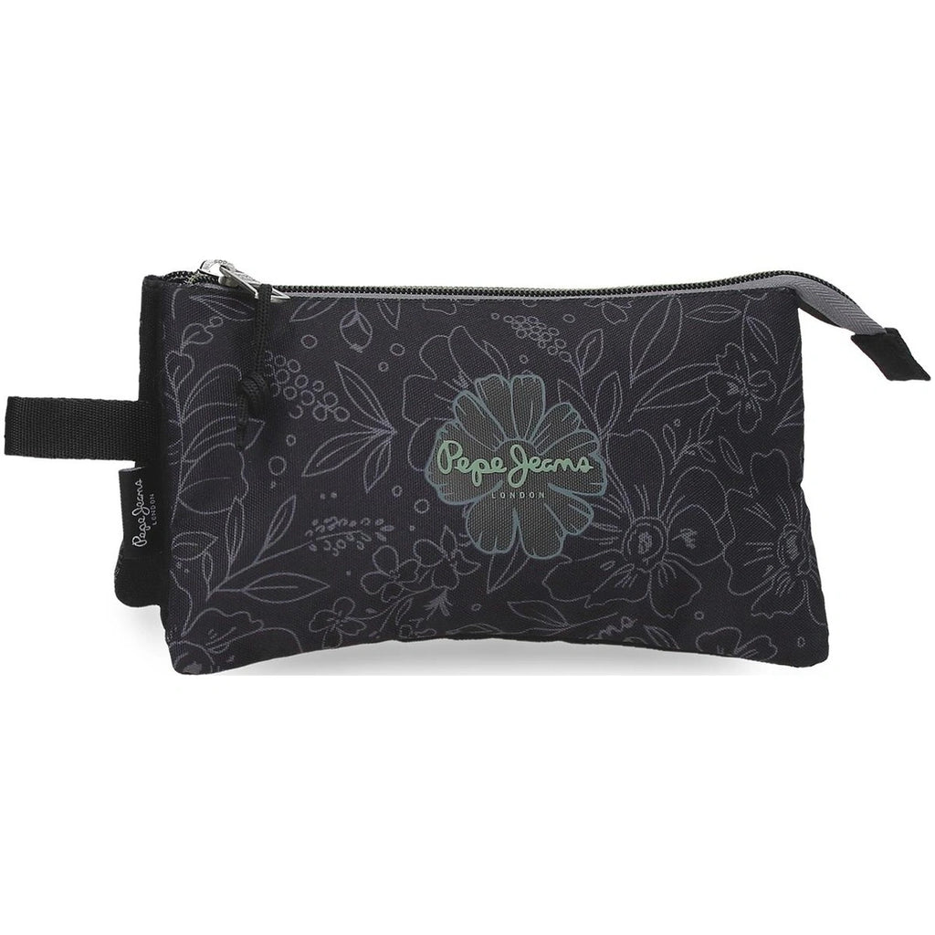 Porta Lápis Triplo Eloise Negro - Pepe Jeans