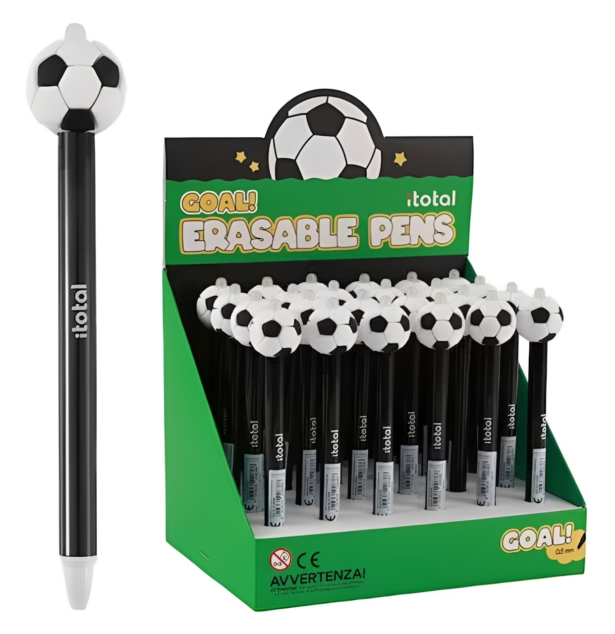 Esferográfica Apagável Futebol 3D - iTotal