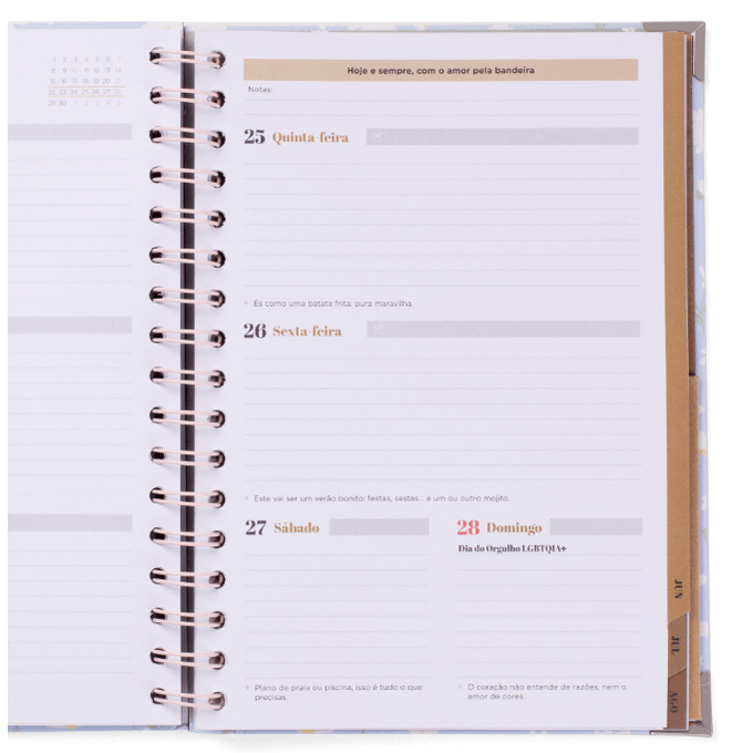 Agenda Mr Wonderful 2025/2026 - Era uma vez.. a minha vida