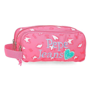 Porta Lápis Triplo Evelyn Rosa - Pepe Jeans