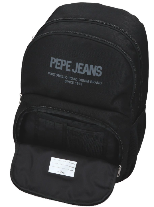Mochila 46cm Edward Negro - Pepe Jeans