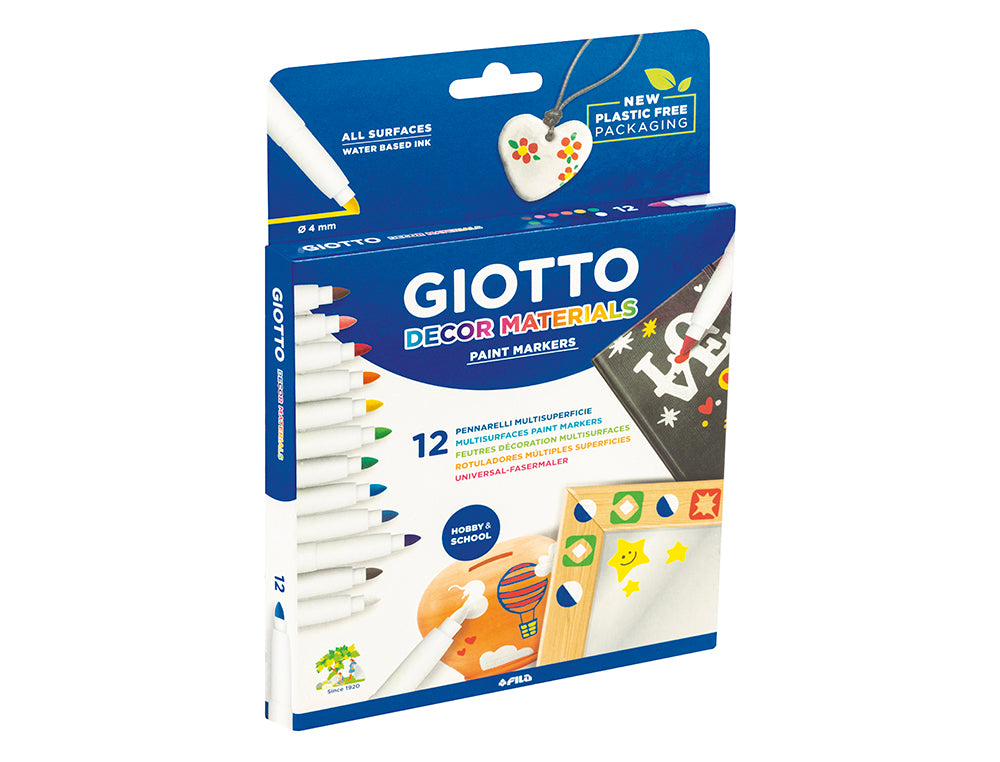 GIOTTO Marcador Decor Materials - 12 Unidades