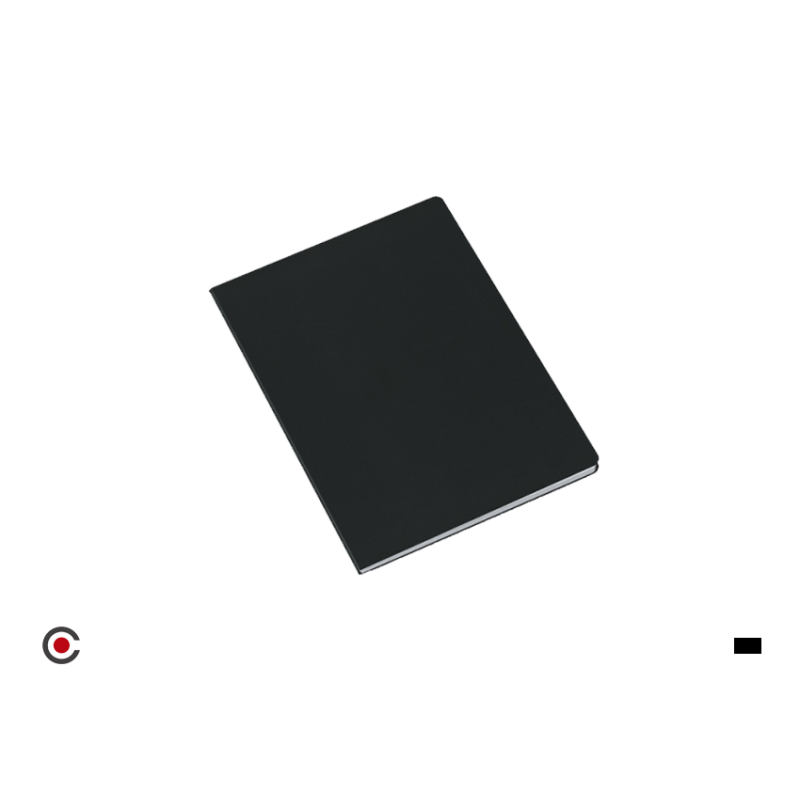 Caderno A4 Capa Preta Pautado - FAMA