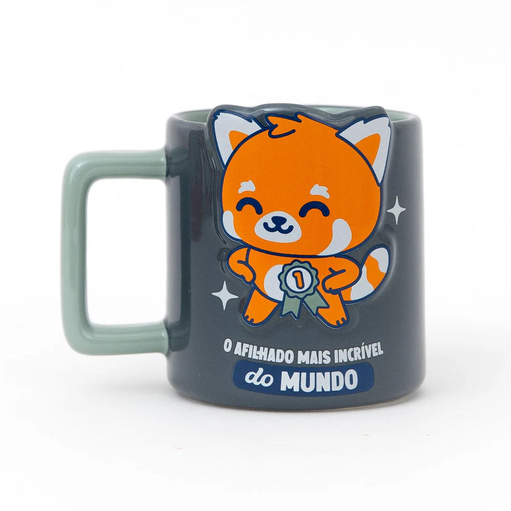 Caneca 3D Panda Vermelho - Mr Wonderful
