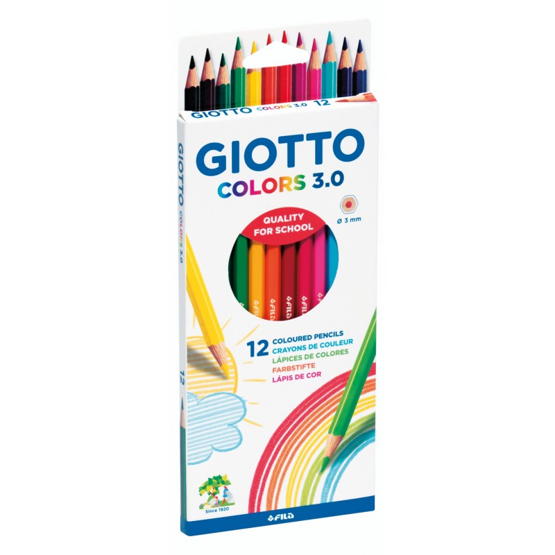 GIOTTO Lápis de Cor Colors 3.0 - 12 Cores