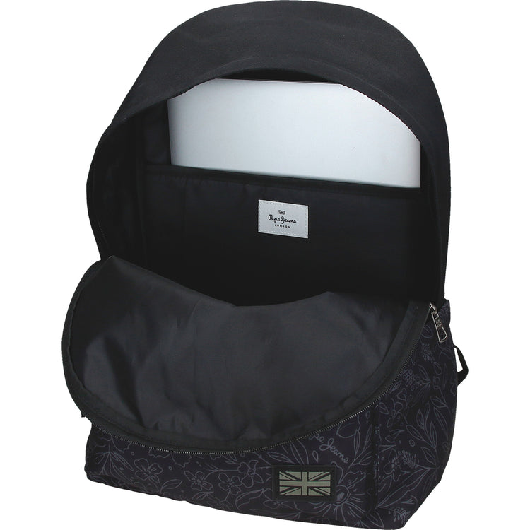 Mochila 44cm Eloise Negro - Pepe Jeans