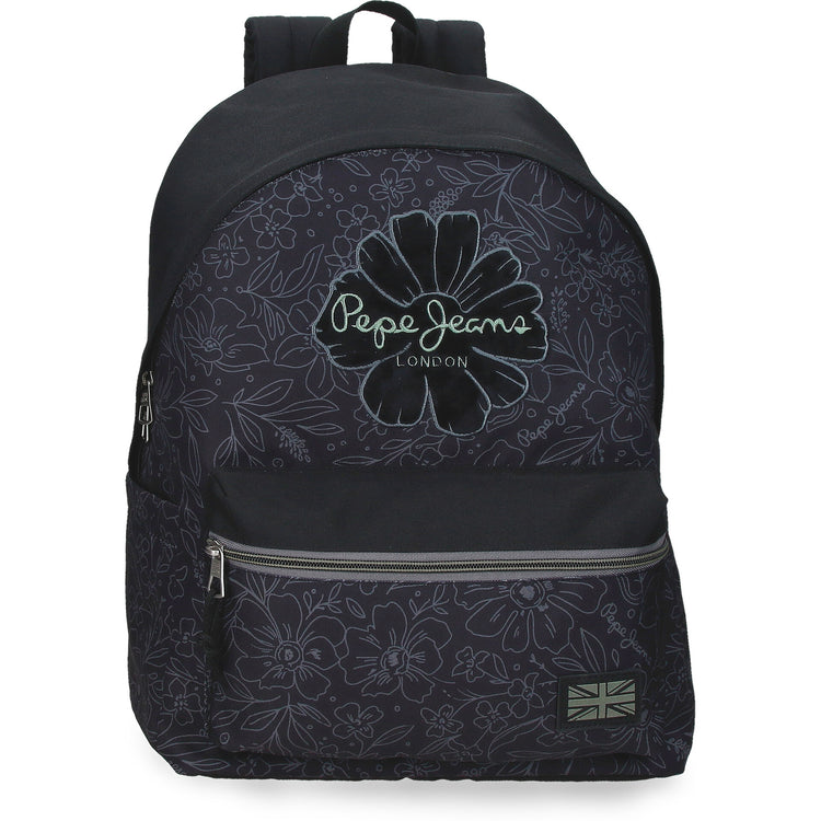 Mochila 44cm Eloise Negro - Pepe Jeans