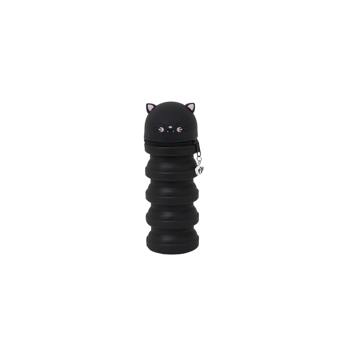 Estojo Extensível em Silicone - Gato preto