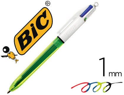 Caneta 4 cores Fluor BIC