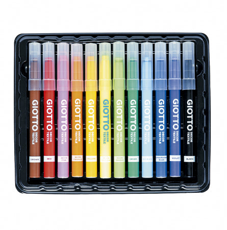 GIOTTO Marcador Decor Têxtil - 12 Unidades