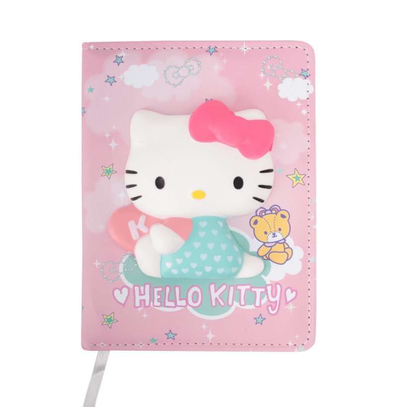 Caderno Hello Kitty Squishy B6 - Rosa