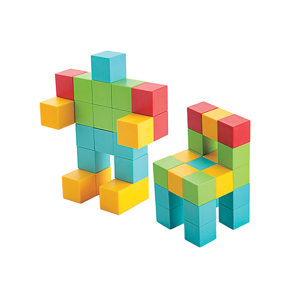 Jogo Magnético 64 Cubos 3D - giros