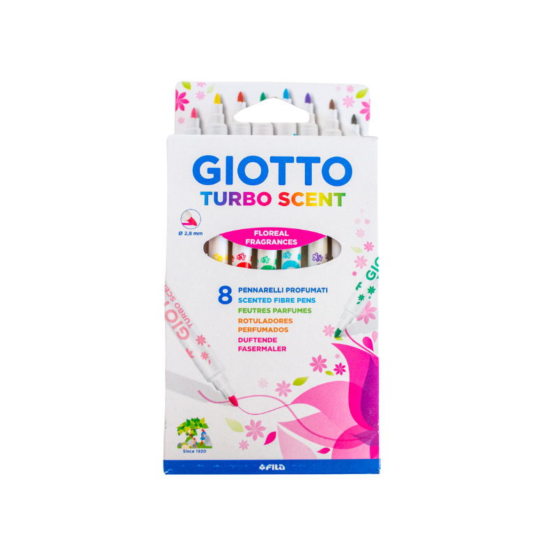 GIOTTO Marcadores Turbo Scent - 8 Unidades