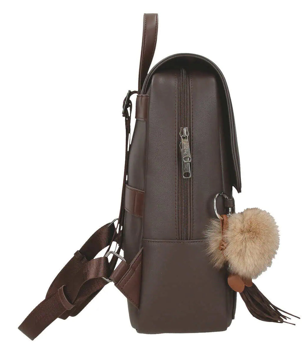 Mochila Margaret Castanho 33cm - Pepe Jeans