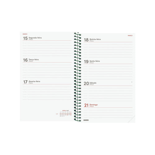 Agenda Semanal 2027 Espiral Beta - Finocam