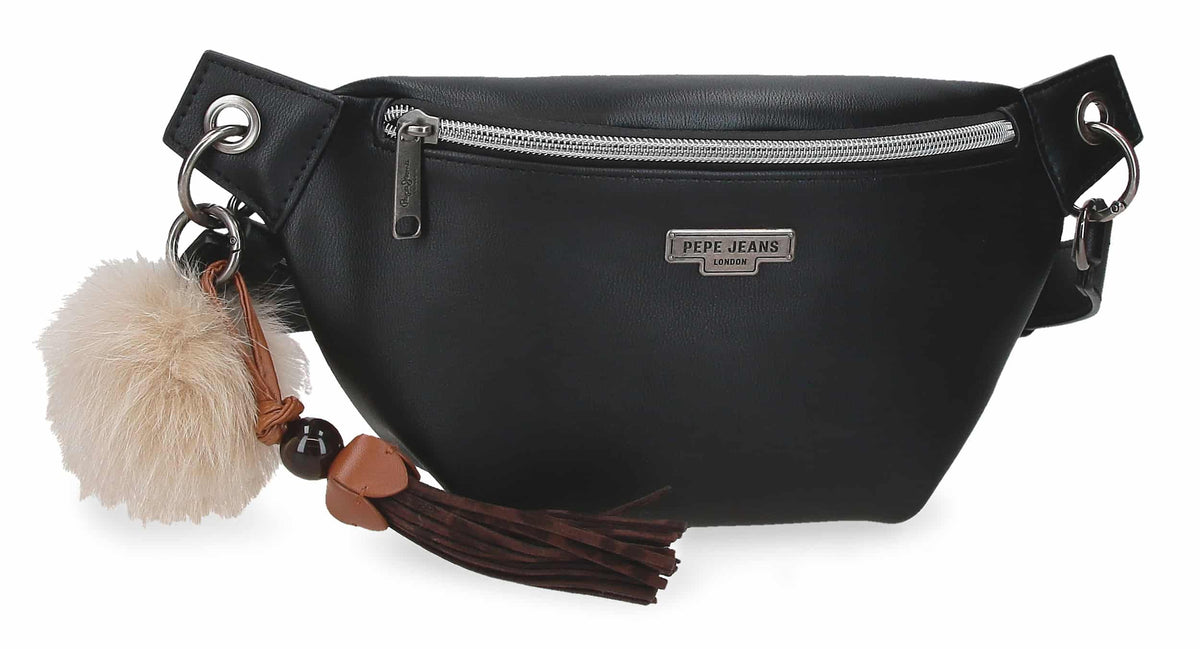 Bolsa Cintura Margaret Negro - Pepe Jeans