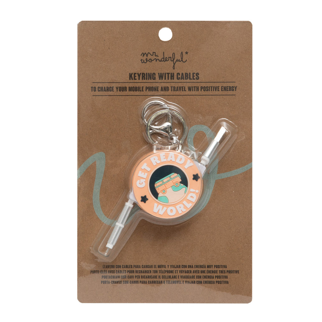Porta-chaves com Cabo Carregador - Mr Wonderful