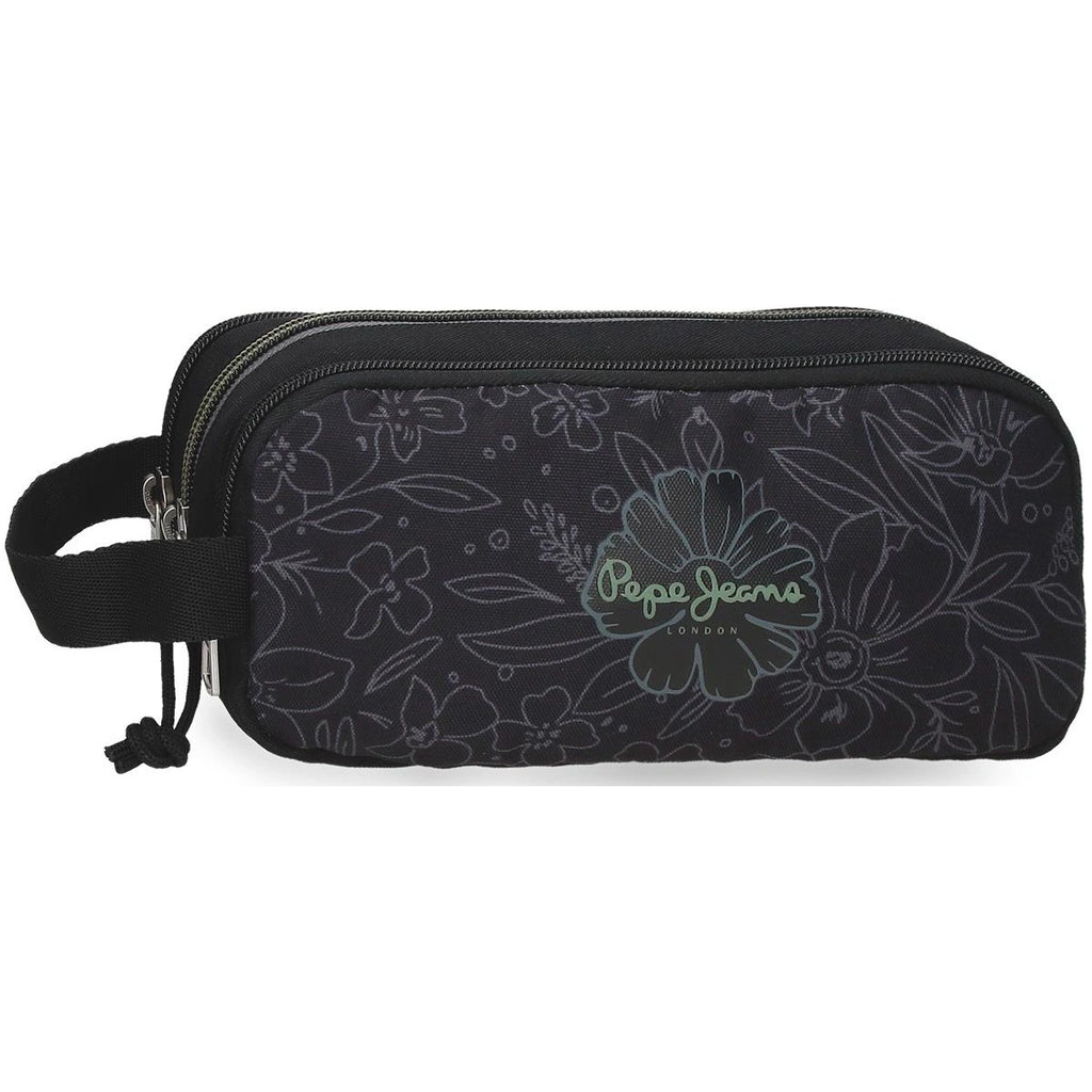 Porta Lápis Triplo Eloise Negro - Pepe Jeans