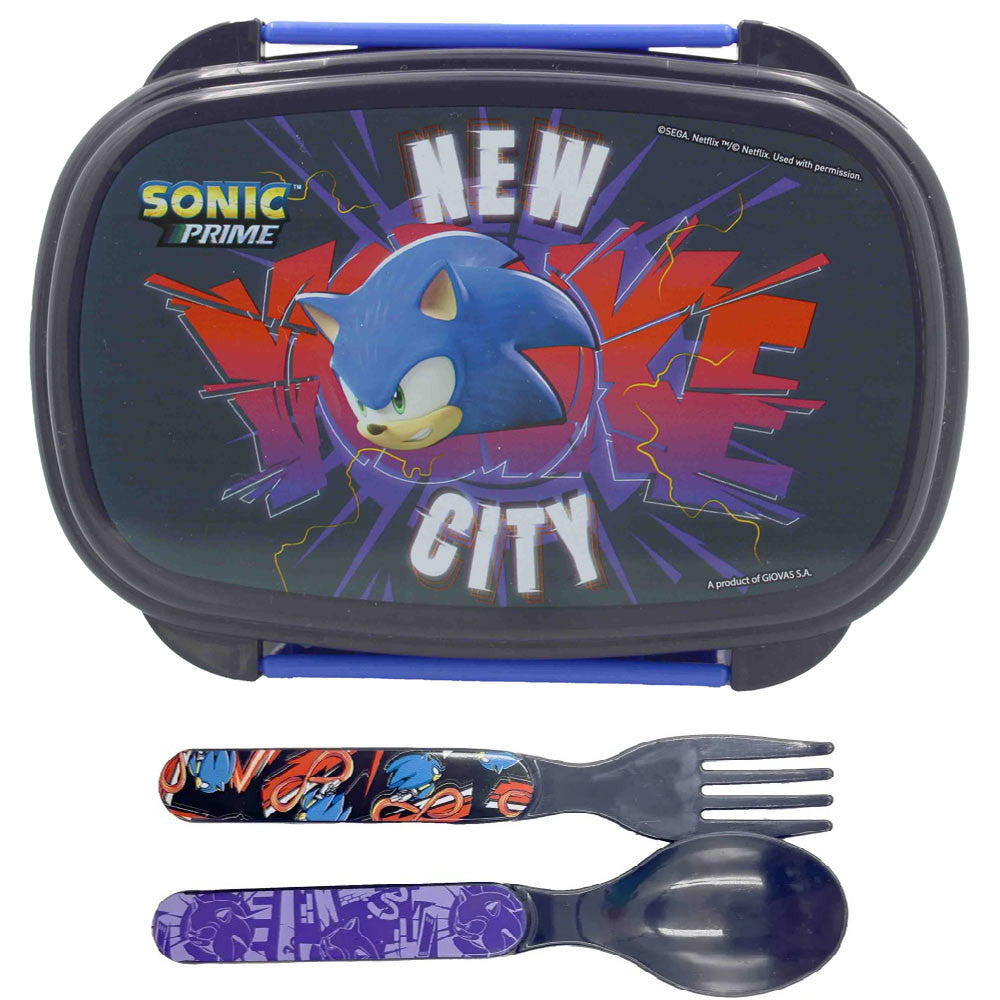 Lancheira com Talheres Sonic