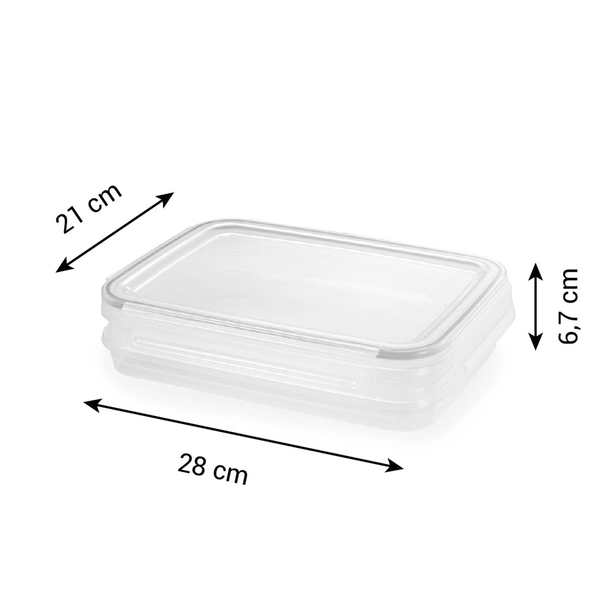Caixa Dupla 1.0L Retangular - FRESHBOX