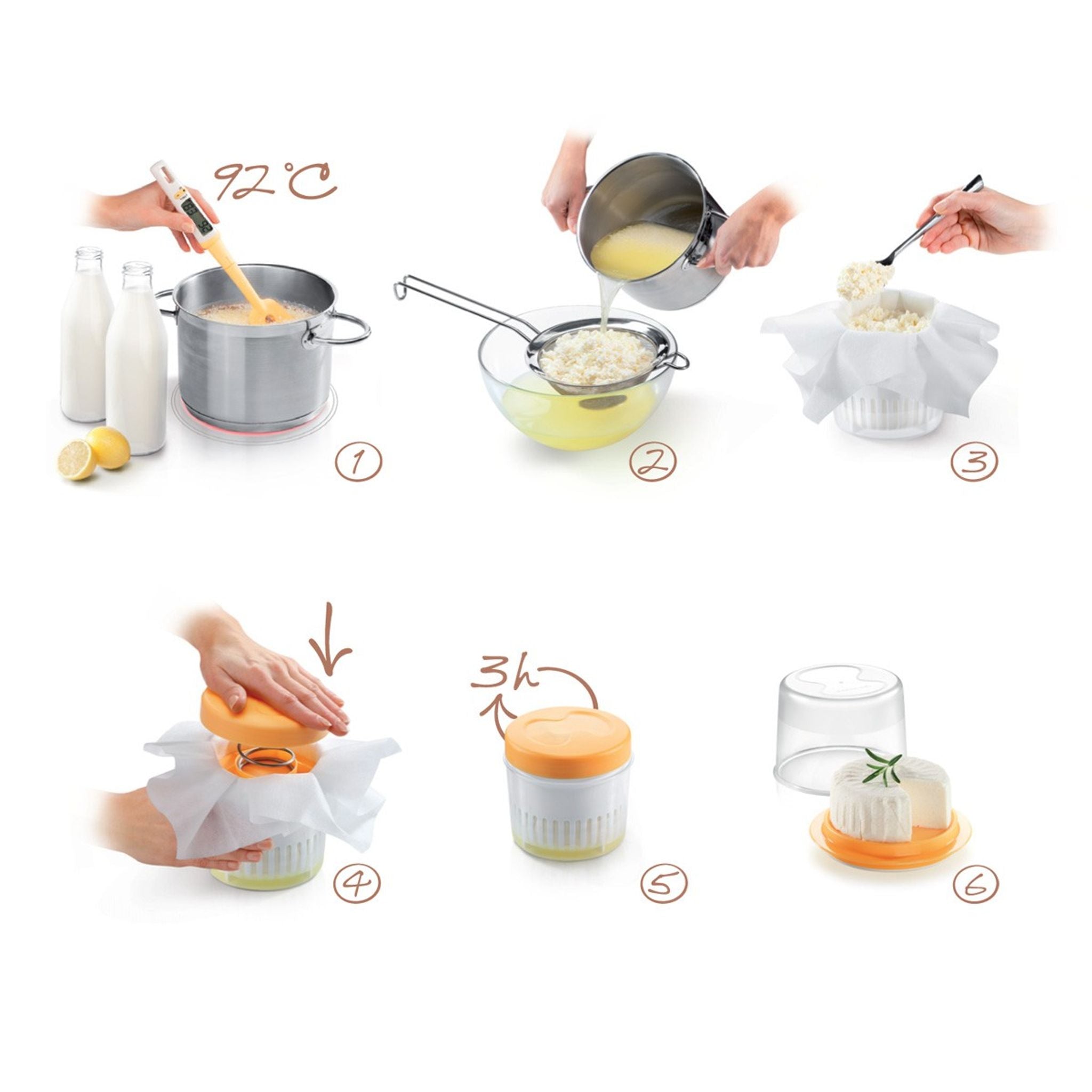 Conjunto p/fazer Queijo Fresco - DELLA CASA