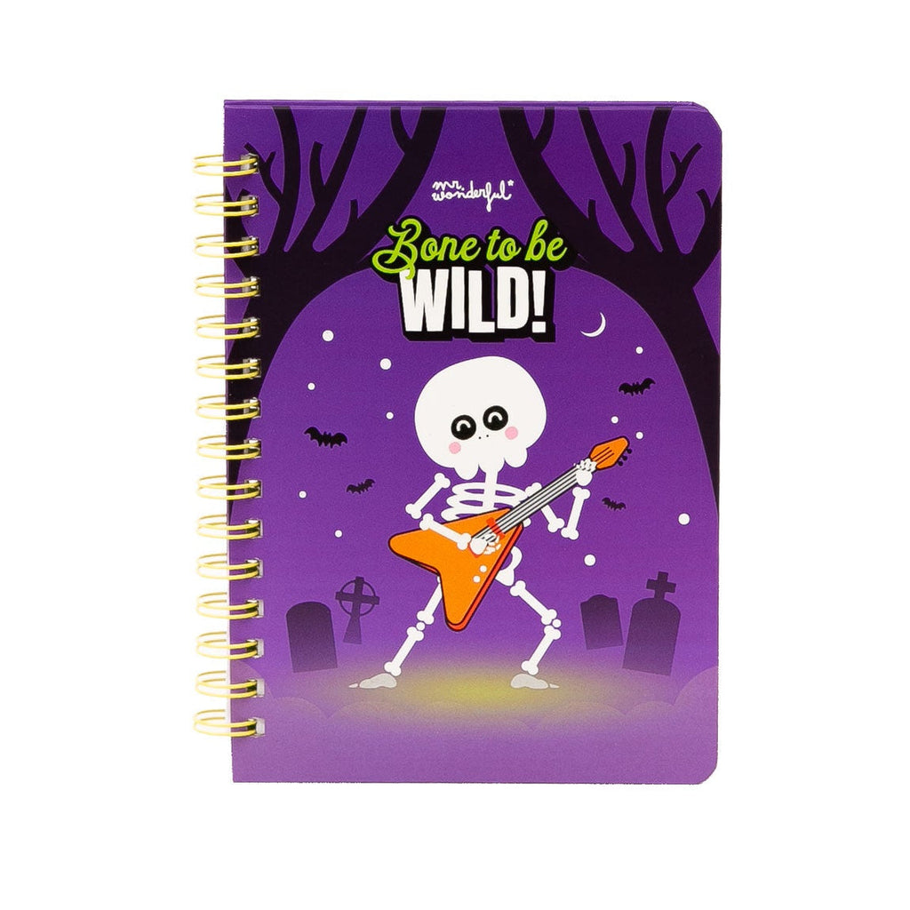 Caderno A5 Fluorescente Que Brilha no Escuro - Bone to be wild!