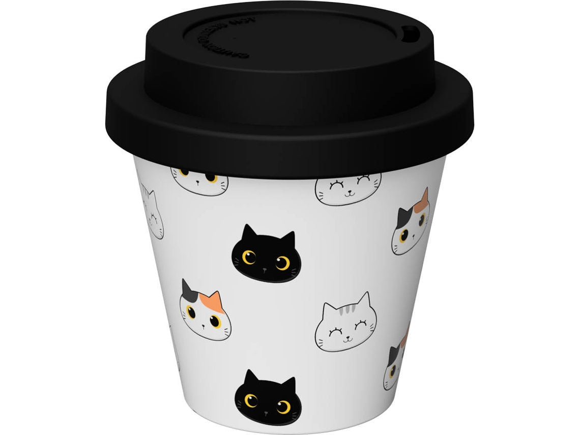 Copo Café com Tampa Gatinhos - iTotal