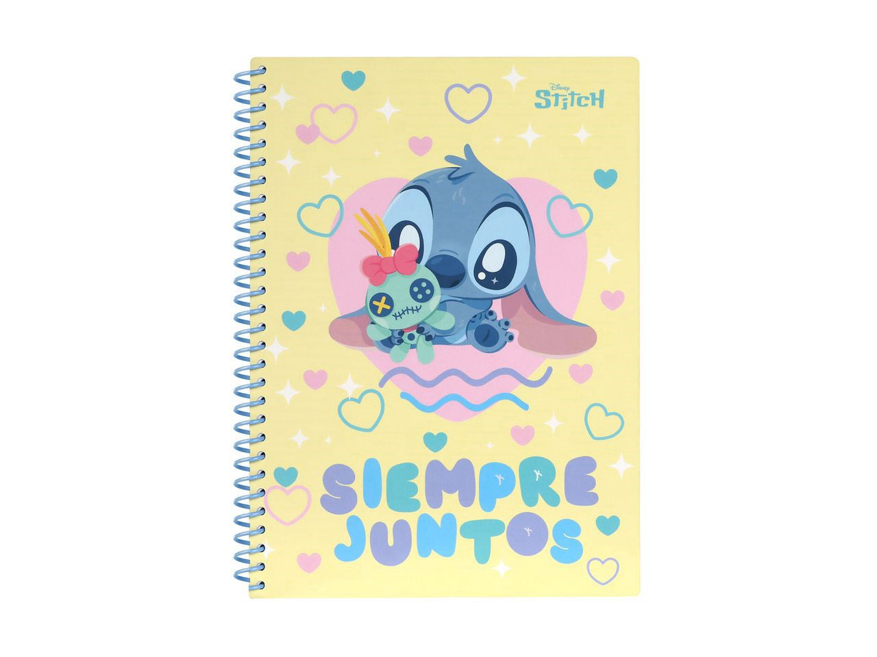Caderno B5 Quadriculado Stitch Love