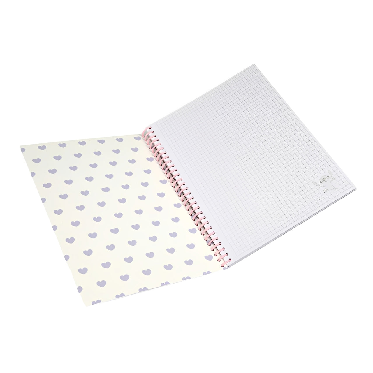 Caderno B5 Quadriculado Stitch Love