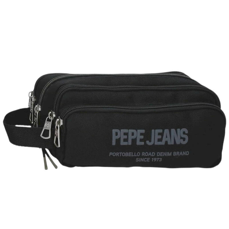 Porta Lápis Triplo Edward Negro - Pepe Jeans