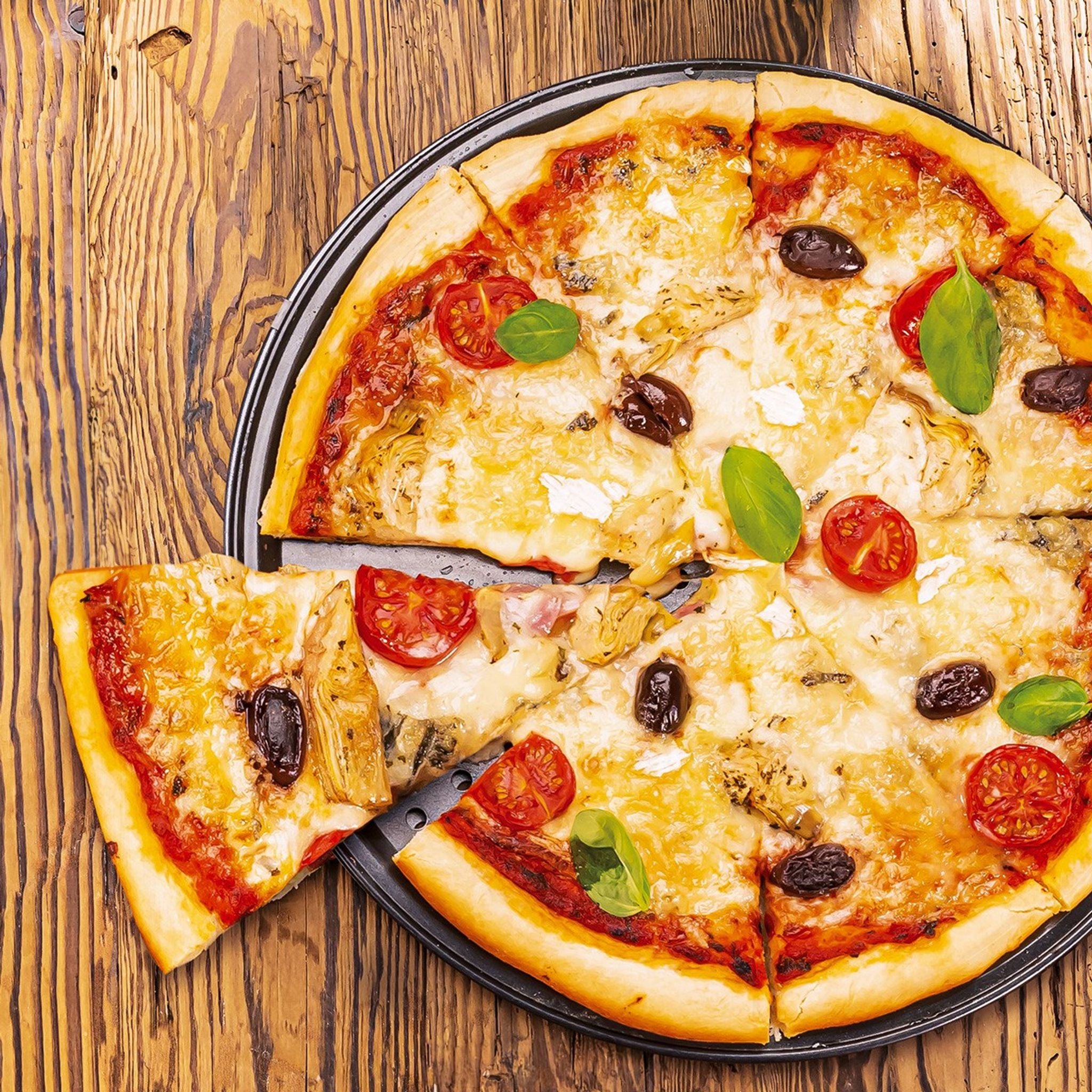 Forma para Pizza Perfurada - DELICIA