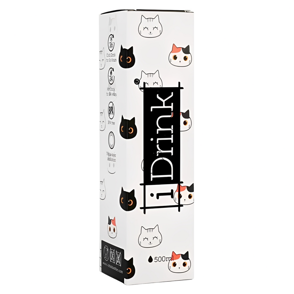 Garrafa Térmica 500ml Gato - iTotal