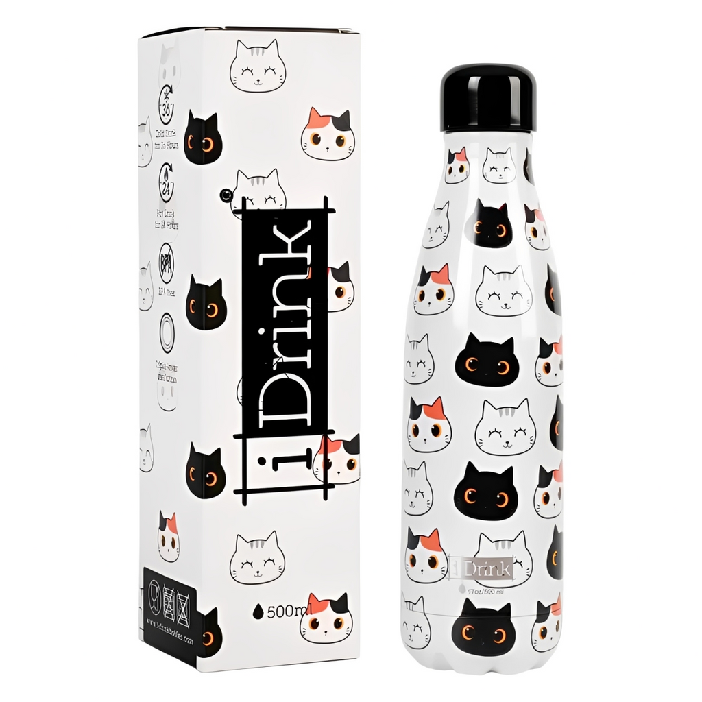 Garrafa Térmica 500ml Gato - iTotal