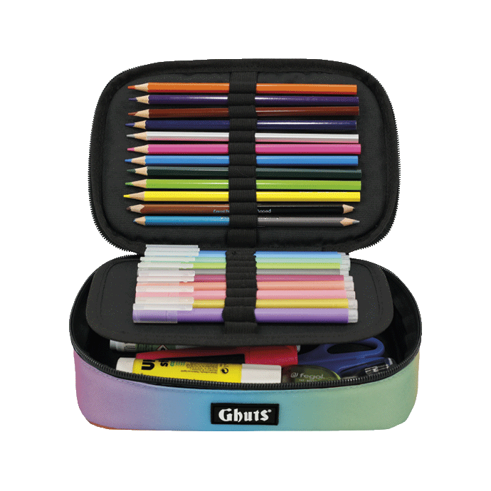 Porta-Lápis Grande Plain Rainbow - Ghuts