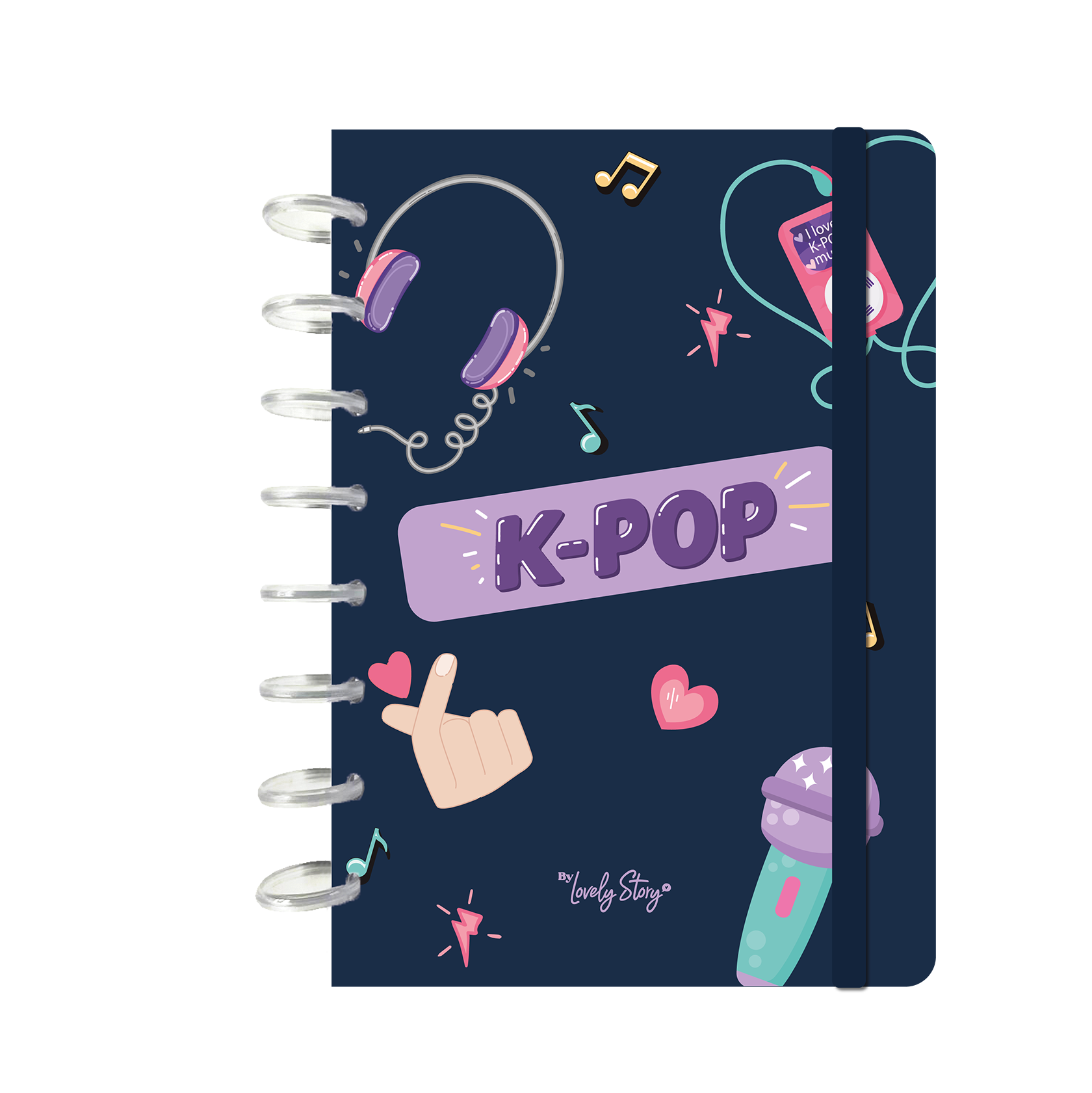 Caderno A5 Dark Blue K-Pop
