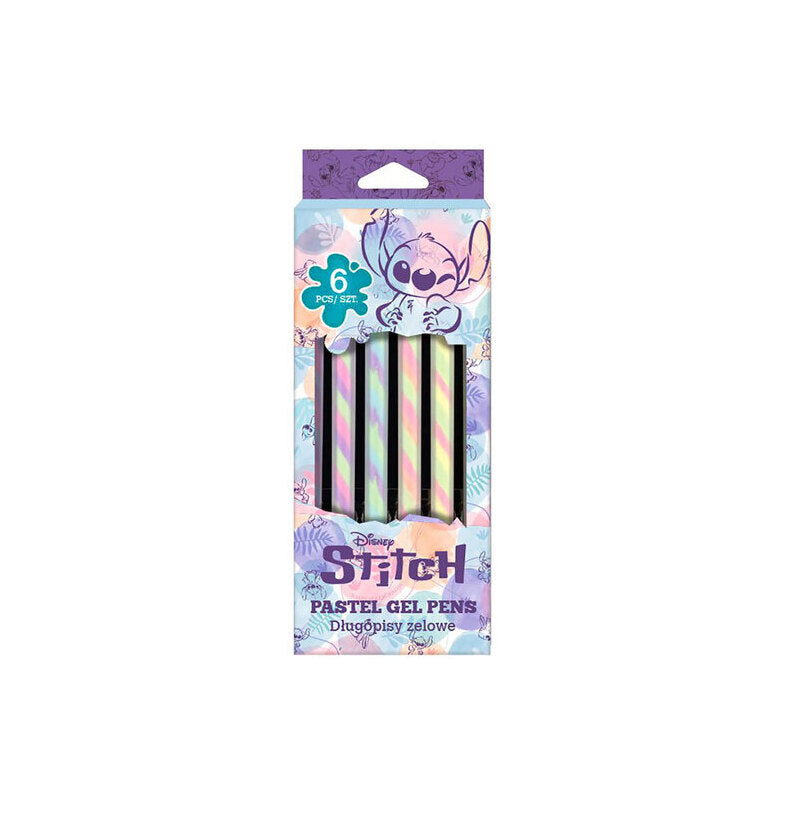 Conjunto 6 Canetas Pastel Love - Stitch