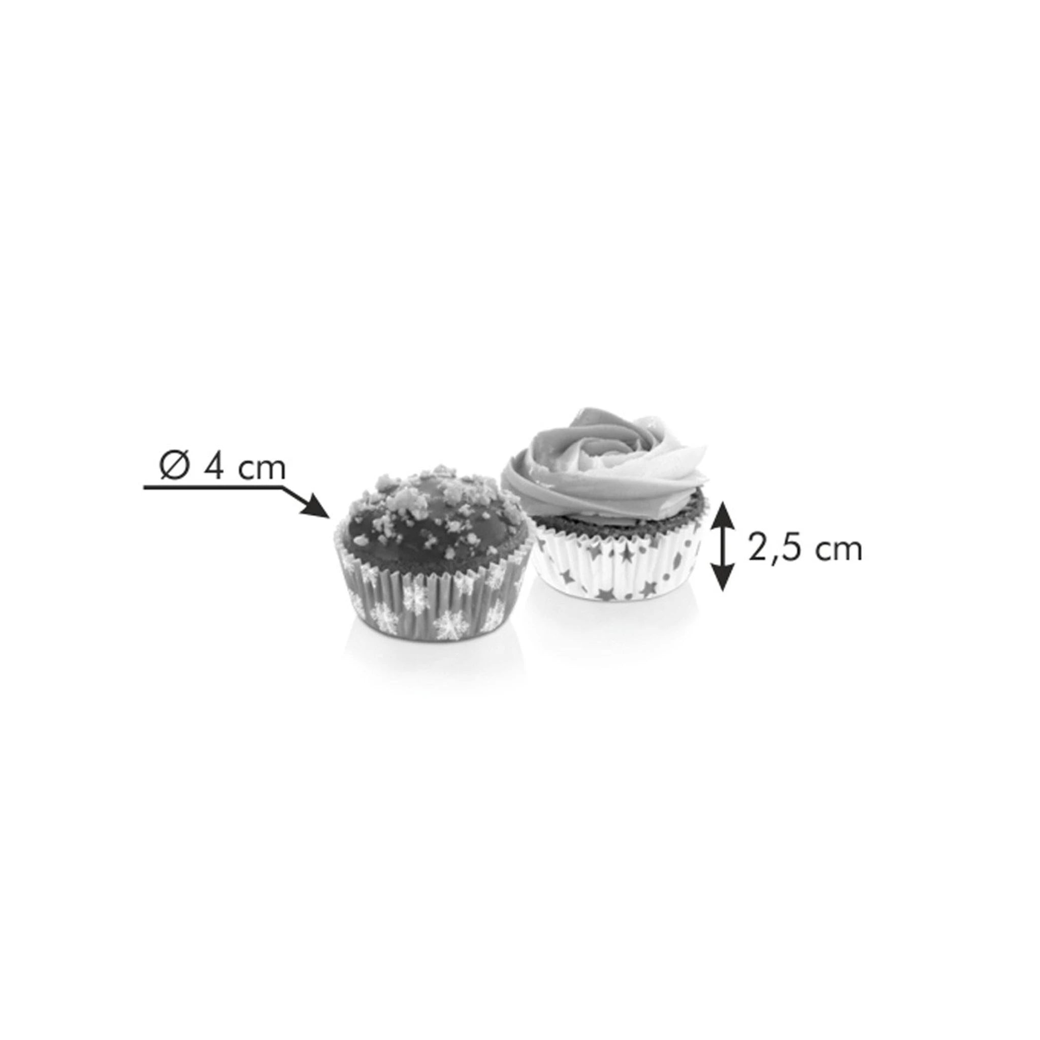 Mini Formas de Papel 4cm - DELICIA