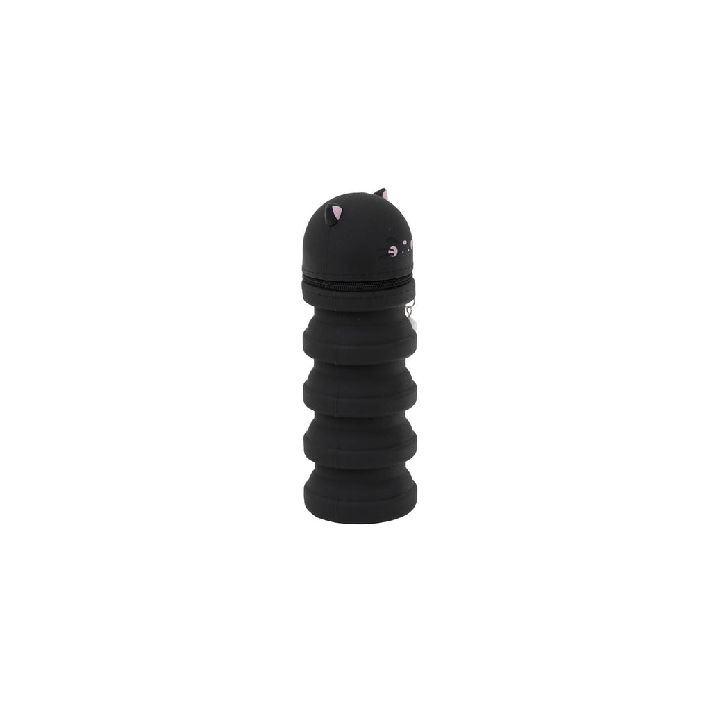Estojo Extensível em Silicone - Gato preto