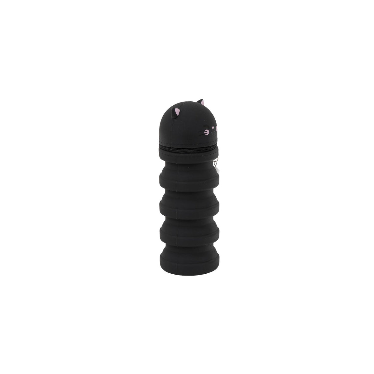 Estojo Extensível em Silicone - Gato preto