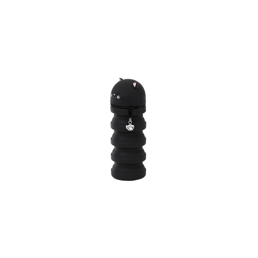 Estojo Extensível em Silicone - Gato preto