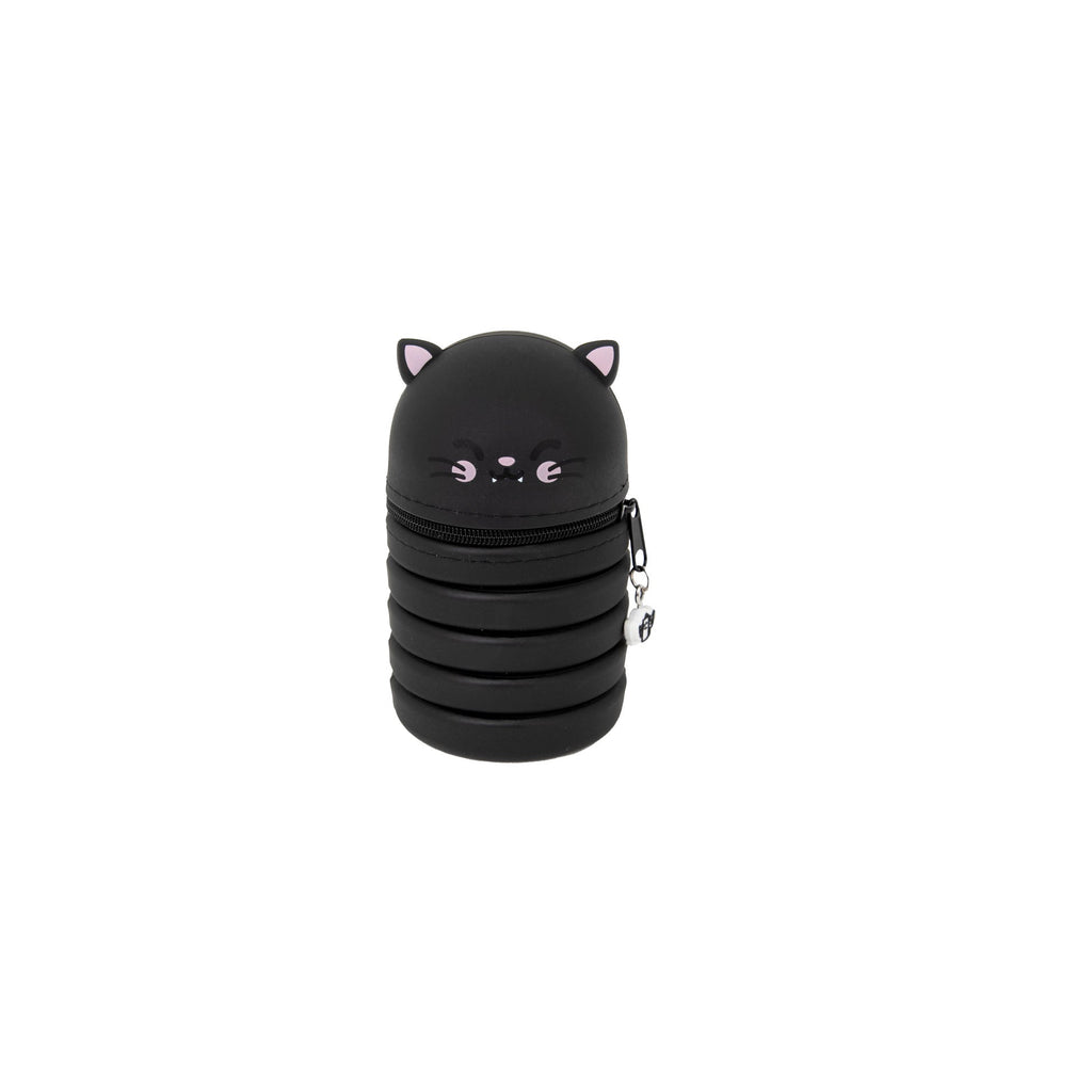 Estojo Extensível em Silicone - Gato preto