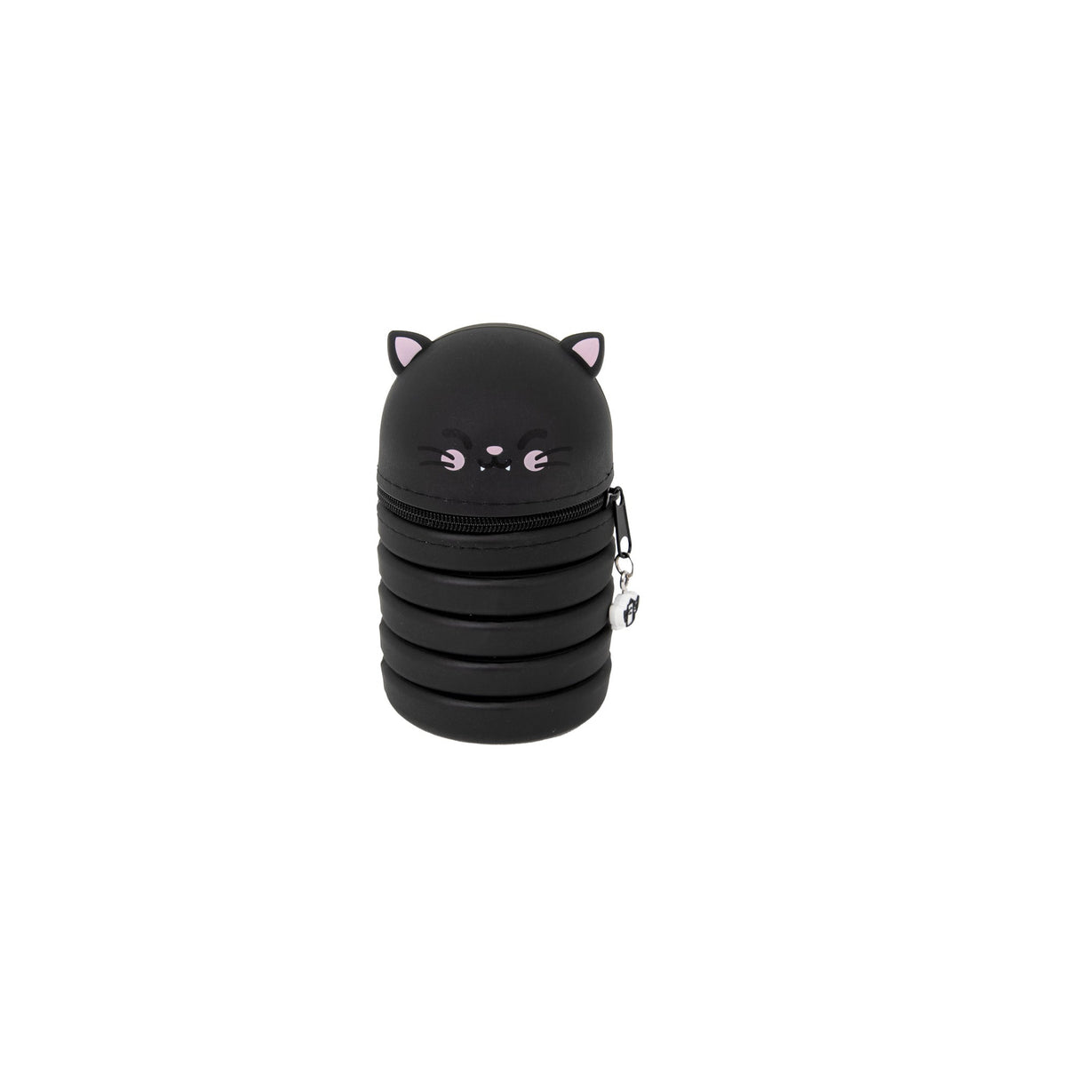 Estojo Extensível em Silicone - Gato preto