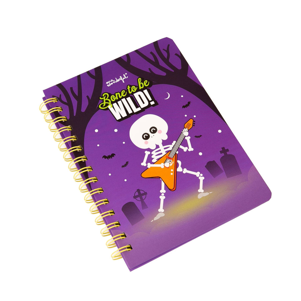 Caderno A5 Fluorescente Que Brilha no Escuro - Bone to be wild!