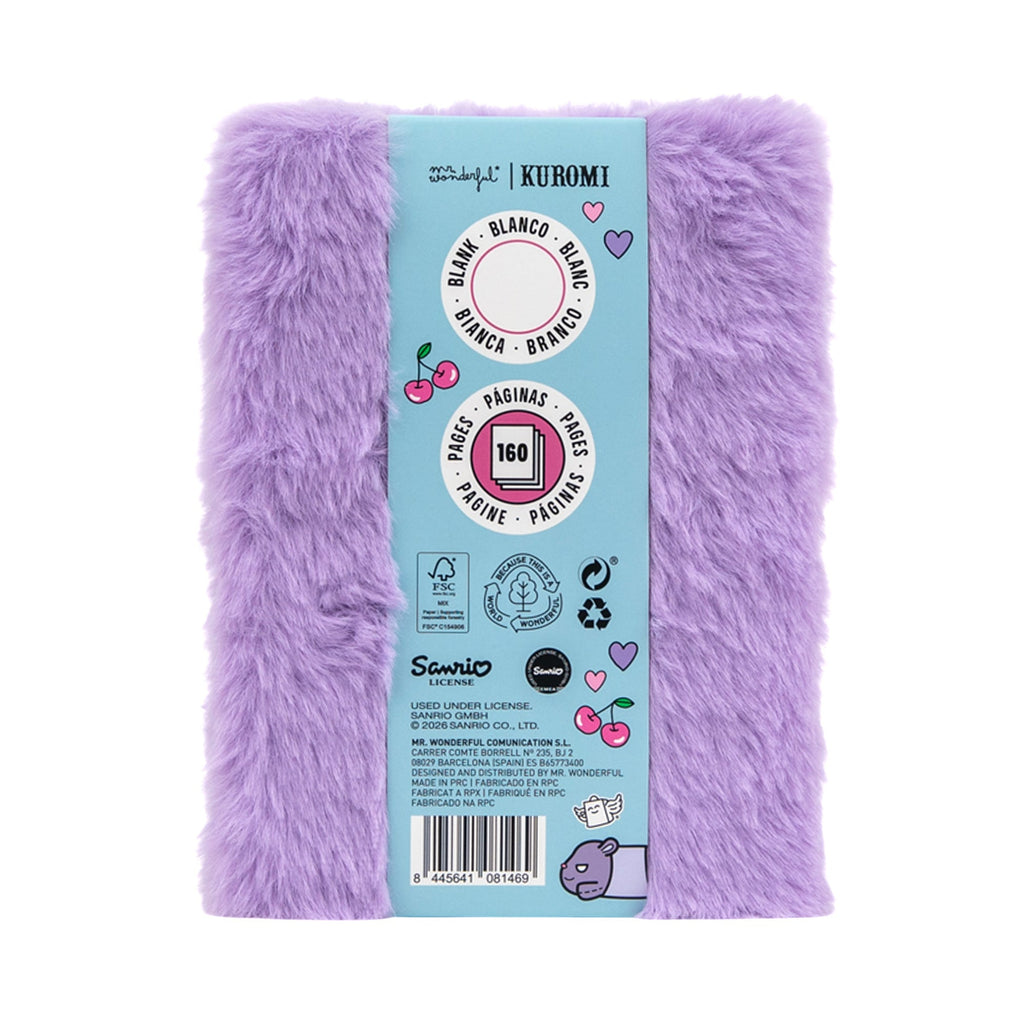 Caderno A6 de Peluche - Kuromi
