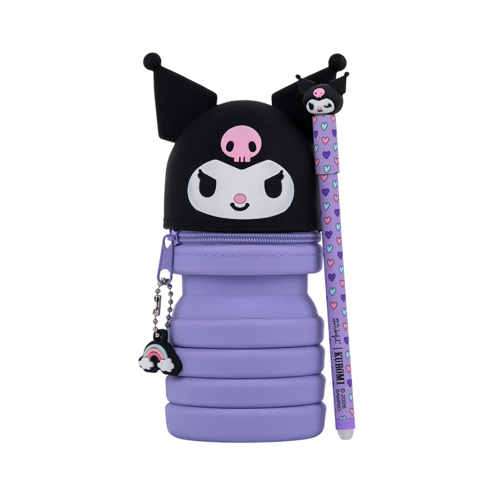 Estojo de Silicone Extensível + Caneta Apagável Bo-Bo - Kuromi