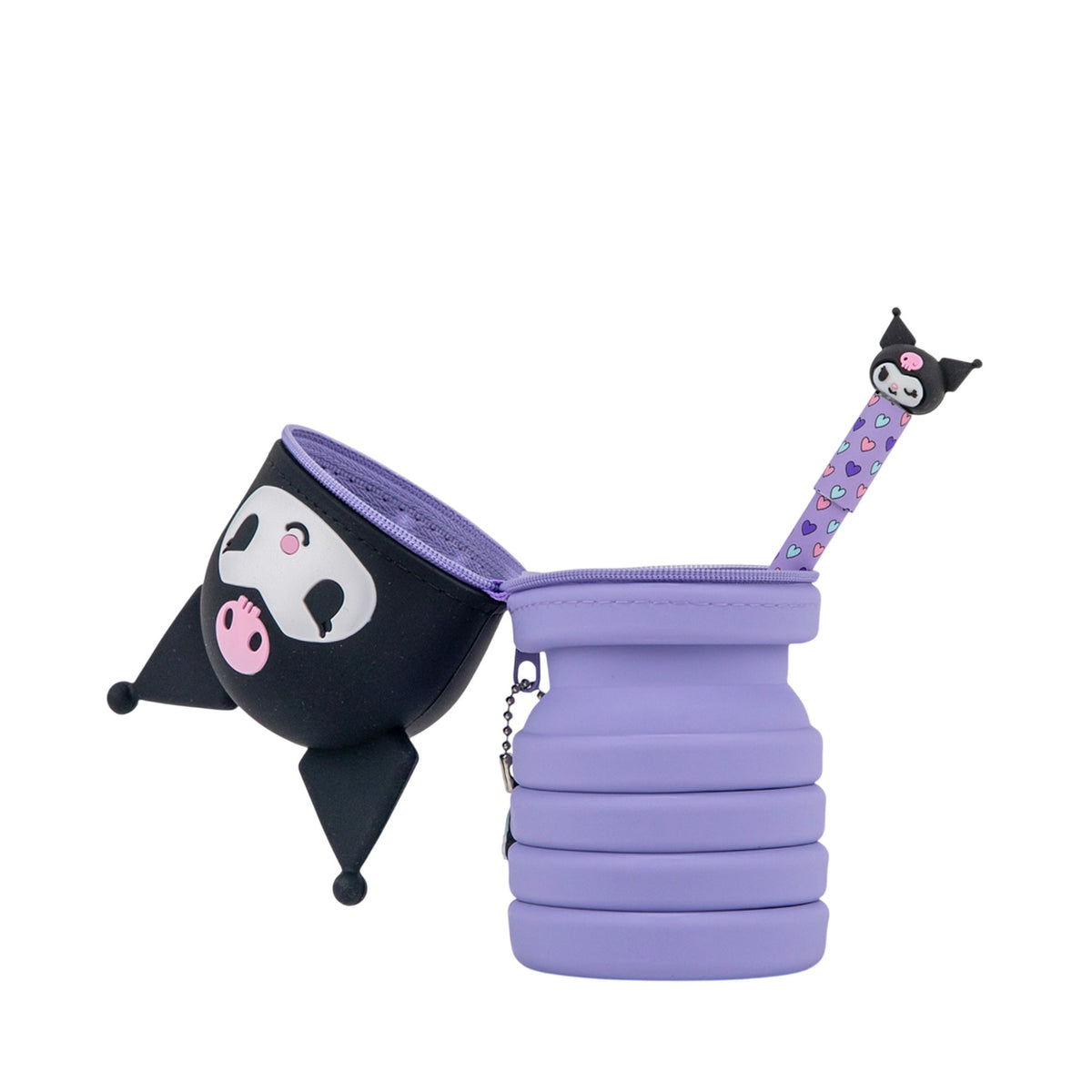 Estojo de Silicone Extensível + Caneta Apagável Bo-Bo - Kuromi