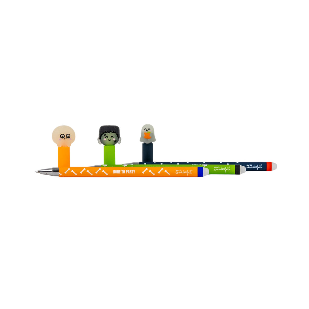 Conjunto de 3 canetas apagáveis Bo-Bo - Glow in the dark